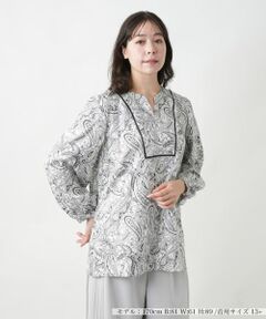 Leilian PLUS HOUSE / レリアンプラスハウス シャツ・ブラウス | 【店舗人気】ペイズリー柄ブラウス