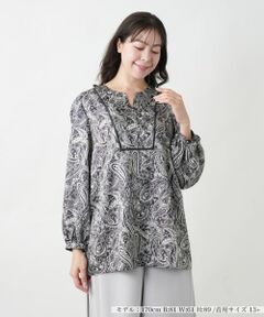 Leilian PLUS HOUSE / レリアンプラスハウス シャツ・ブラウス | 【店舗人気】ペイズリー柄ブラウス