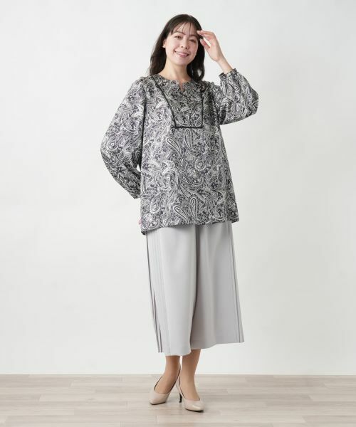 Leilian PLUS HOUSE / レリアンプラスハウス シャツ・ブラウス | 【店舗人気】ペイズリー柄ブラウス | 詳細1