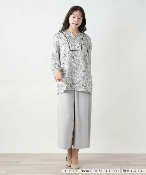 Leilian PLUS HOUSE / レリアンプラスハウス シャツ・ブラウス | 【店舗人気】ペイズリー柄ブラウス | 詳細4