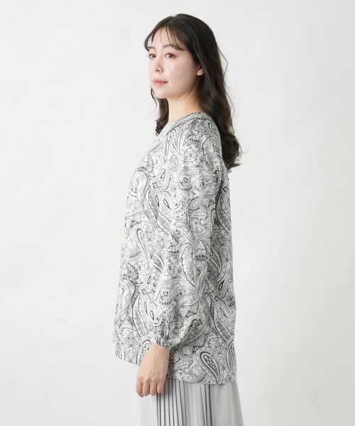 Leilian PLUS HOUSE / レリアンプラスハウス シャツ・ブラウス | 【店舗人気】ペイズリー柄ブラウス | 詳細8