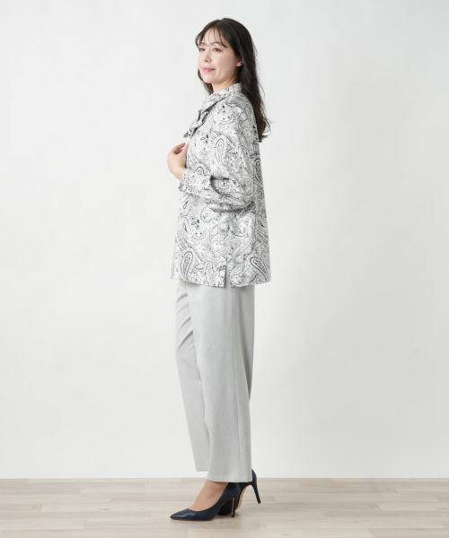 Leilian PLUS HOUSE / レリアンプラスハウス シャツ・ブラウス | 【店舗人気】ペイズリー柄ボウタイブラウス | 詳細2