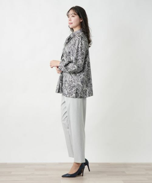 Leilian PLUS HOUSE / レリアンプラスハウス シャツ・ブラウス | 【店舗人気】ペイズリー柄ボウタイブラウス | 詳細5