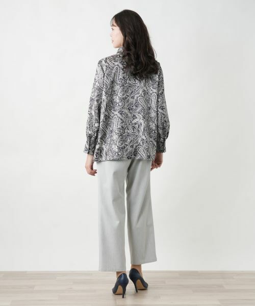 Leilian PLUS HOUSE / レリアンプラスハウス シャツ・ブラウス | 【店舗人気】ペイズリー柄ボウタイブラウス | 詳細6