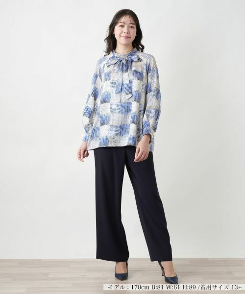 Leilian PLUS HOUSE / レリアンプラスハウス シャツ・ブラウス | チェック柄ブラウス | 詳細1