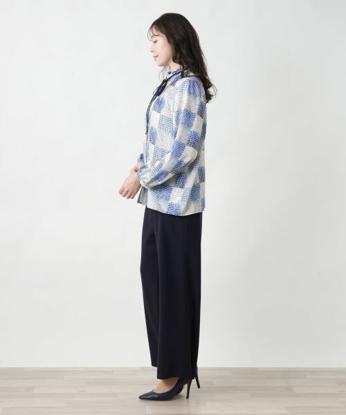 Leilian PLUS HOUSE / レリアンプラスハウス シャツ・ブラウス | 【店舗人気】リボンタイ付きブラウス【ROCHAS Premiere】 | 詳細2