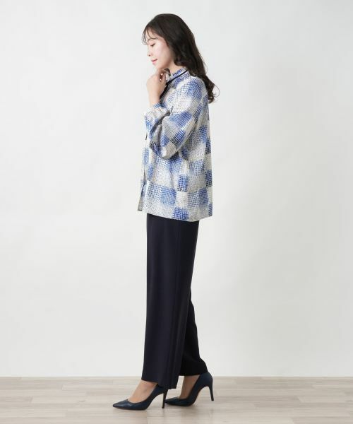 Leilian PLUS HOUSE / レリアンプラスハウス その他パンツ | 【店舗人気】ロゴウエストワイドパンツ | 詳細2