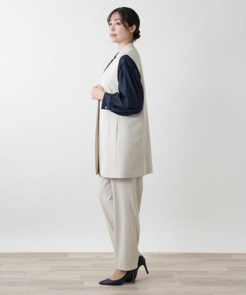 Leilian PLUS HOUSE / レリアンプラスハウス テーラードジャケット | 【店舗人気】ロングベスト【プラス企画】 | 詳細2