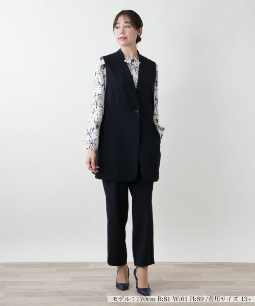 Leilian PLUS HOUSE / レリアンプラスハウス テーラードジャケット | 【店舗人気】ロングベスト【プラス企画】 | 詳細4