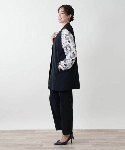 Leilian PLUS HOUSE / レリアンプラスハウス テーラードジャケット | 【店舗人気】ロングベスト【プラス企画】 | 詳細5