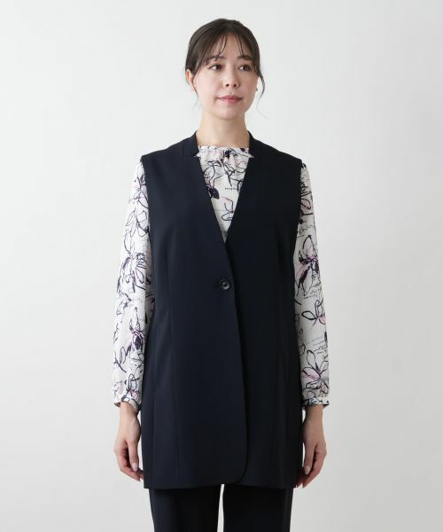 Leilian PLUS HOUSE / レリアンプラスハウス テーラードジャケット | 【店舗人気】ロングベスト【プラス企画】 | 詳細7