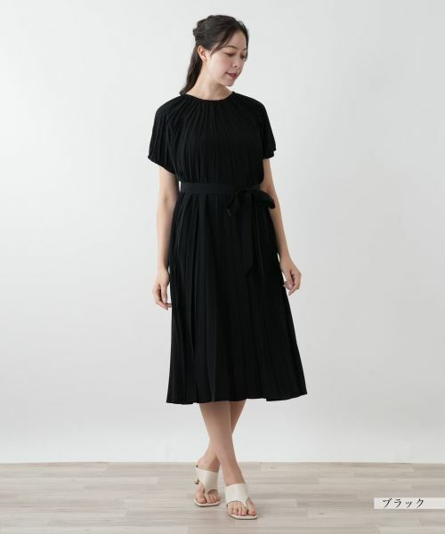 Leilian PLUS HOUSE / レリアンプラスハウス ドレス | 【店舗人気】プリーツワンピース【プラス企画】 | 詳細1
