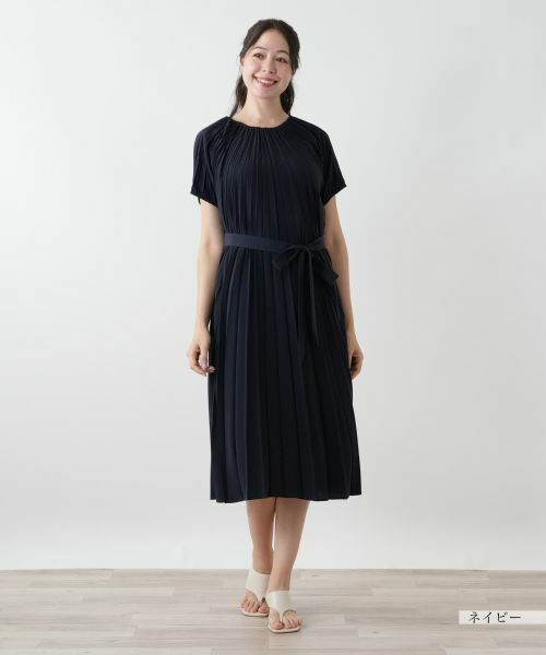 Leilian PLUS HOUSE / レリアンプラスハウス ドレス | 【店舗人気】プリーツワンピース【プラス企画】 | 詳細4