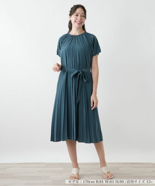 Leilian PLUS HOUSE / レリアンプラスハウス ドレス | 【店舗人気】プリーツワンピース【プラス企画】 | 詳細7