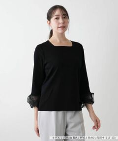 Leilian PLUS HOUSE / レリアンプラスハウス 【店舗人気】スクエアネックニット【BOURGE】 店舗人気】スクエアネックニット|ブールジュ | レリアン公式
