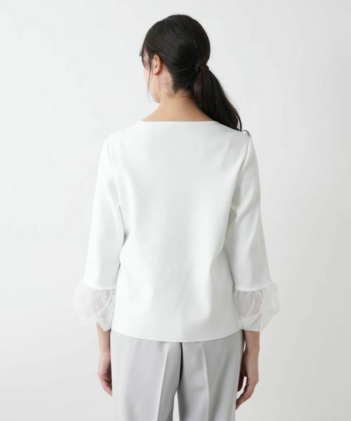 Leilian PLUS HOUSE / レリアンプラスハウス ニット・セーター | 【店舗人気】スクエアネックカットソー【BOURGE】 | 詳細10