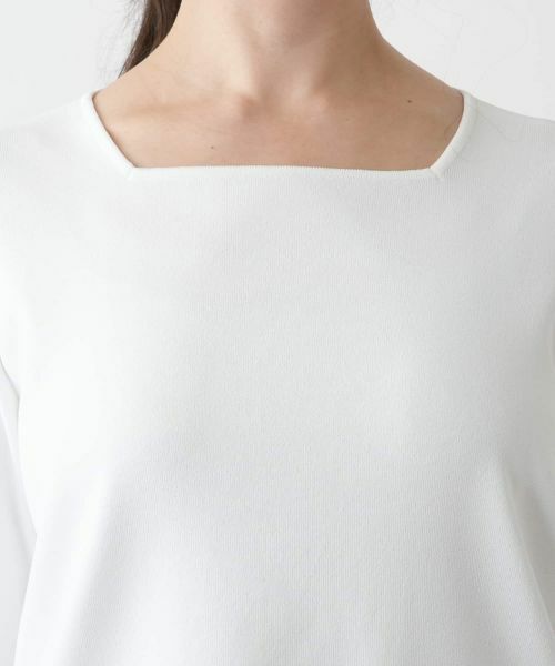 Leilian PLUS HOUSE / レリアンプラスハウス ニット・セーター | 【店舗人気】スクエアネックカットソー【BOURGE】 | 詳細11