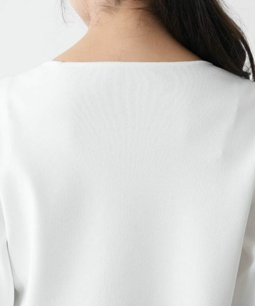 Leilian PLUS HOUSE / レリアンプラスハウス ニット・セーター | 【店舗人気】スクエアネックカットソー【BOURGE】 | 詳細12