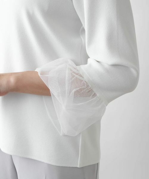 Leilian PLUS HOUSE / レリアンプラスハウス ニット・セーター | 【店舗人気】スクエアネックカットソー【BOURGE】 | 詳細14