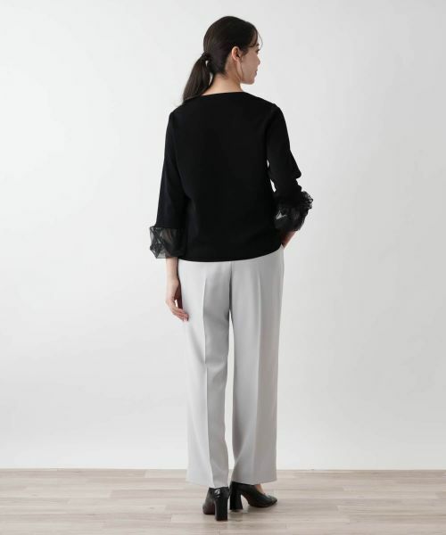 Leilian PLUS HOUSE / レリアンプラスハウス ニット・セーター | 【店舗人気】スクエアネックカットソー【BOURGE】 | 詳細3