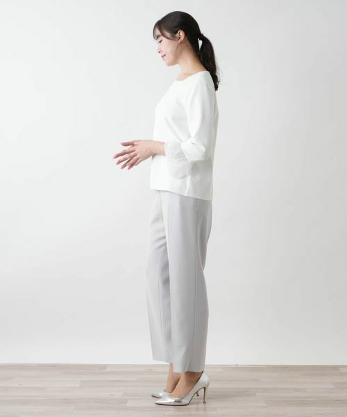 Leilian PLUS HOUSE / レリアンプラスハウス ニット・セーター | 【店舗人気】スクエアネックカットソー【BOURGE】 | 詳細6