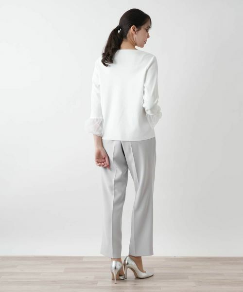 Leilian PLUS HOUSE / レリアンプラスハウス ニット・セーター | 【店舗人気】スクエアネックカットソー【BOURGE】 | 詳細7