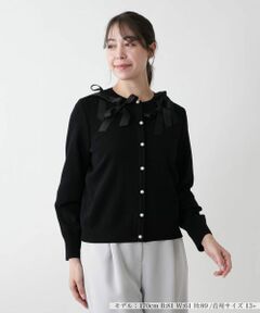 Leilian PLUS HOUSE / レリアンプラスハウス カーディガン・ボレロ | 【店舗人気】クルーネックカーディガン【BOURGE】