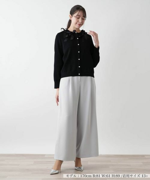 Leilian PLUS HOUSE / レリアンプラスハウス カーディガン・ボレロ | 【店舗人気】クルーネックカーディガン【BOURGE】 | 詳細1