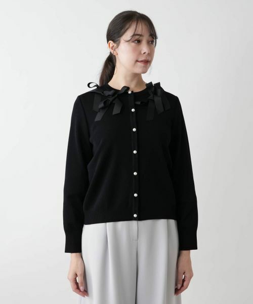 Leilian PLUS HOUSE / レリアンプラスハウス カーディガン・ボレロ | 【店舗人気】クルーネックカーディガン【BOURGE】 | 詳細4