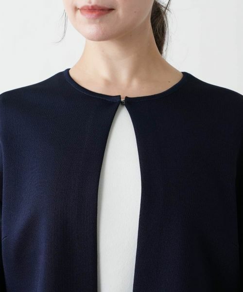 Leilian PLUS HOUSE / レリアンプラスハウス カーディガン・ボレロ | 【店舗人気】切替ノーカラーカーディガン【BOURGE】 | 詳細13