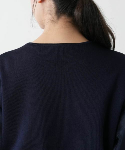 Leilian PLUS HOUSE / レリアンプラスハウス カーディガン・ボレロ | 【店舗人気】切替ノーカラーカーディガン【BOURGE】 | 詳細14