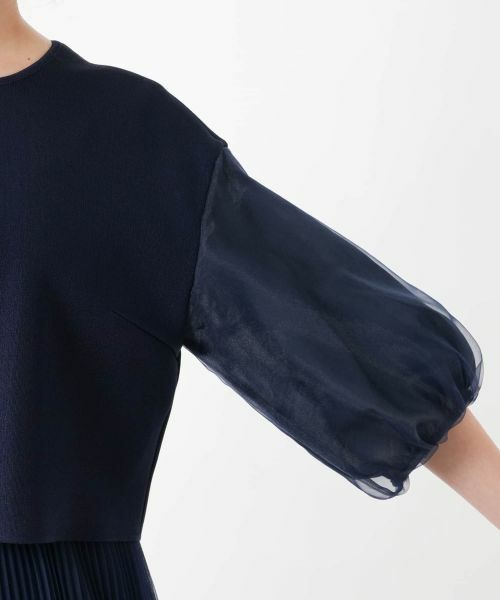 Leilian PLUS HOUSE / レリアンプラスハウス カーディガン・ボレロ | 【店舗人気】切替ノーカラーカーディガン【BOURGE】 | 詳細15