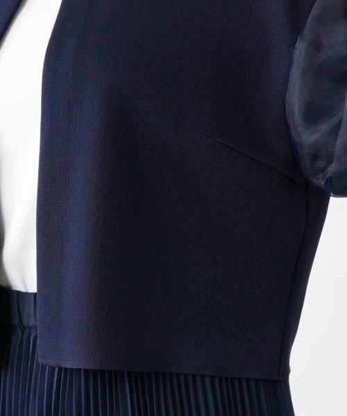 Leilian PLUS HOUSE / レリアンプラスハウス カーディガン・ボレロ | 【店舗人気】切替ノーカラーカーディガン【BOURGE】 | 詳細18