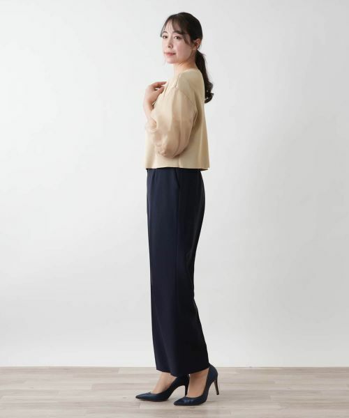 Leilian PLUS HOUSE / レリアンプラスハウス カーディガン・ボレロ | 【店舗人気】切替ノーカラーカーディガン【BOURGE】 | 詳細5