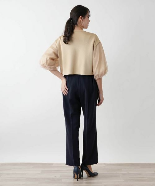 Leilian PLUS HOUSE / レリアンプラスハウス カーディガン・ボレロ | 【店舗人気】切替ノーカラーカーディガン【BOURGE】 | 詳細6