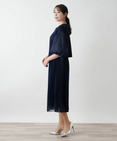 Leilian PLUS HOUSE / レリアンプラスハウス カーディガン・ボレロ | 【店舗人気】切替ノーカラーカーディガン【BOURGE】 | 詳細8