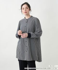 Leilian PLUS HOUSE / レリアンプラスハウス シャツ・ブラウス | 【店舗人気】バンドカラーブラウス【プラス企画】