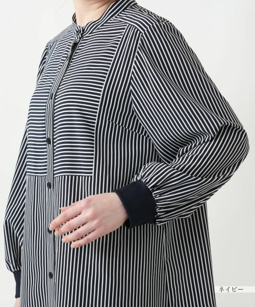 Leilian PLUS HOUSE / レリアンプラスハウス シャツ・ブラウス | 【店舗人気】バンドカラーブラウス【プラス企画】 | 詳細13