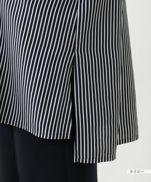 Leilian PLUS HOUSE / レリアンプラスハウス シャツ・ブラウス | 【店舗人気】バンドカラーブラウス【プラス企画】 | 詳細15