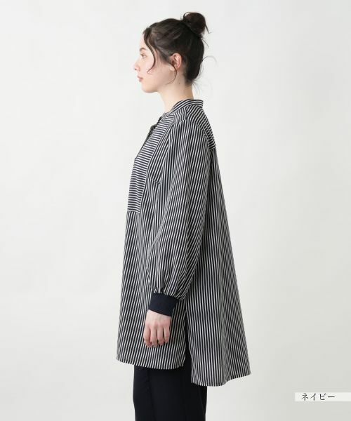 Leilian PLUS HOUSE / レリアンプラスハウス シャツ・ブラウス | 【店舗人気】バンドカラーブラウス【プラス企画】 | 詳細8