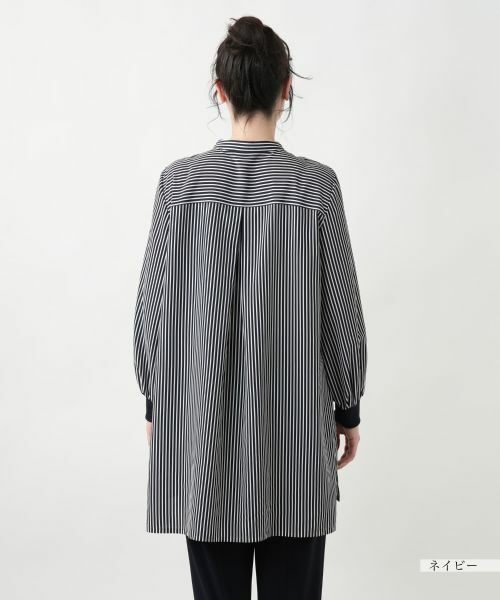 Leilian PLUS HOUSE / レリアンプラスハウス シャツ・ブラウス | 【店舗人気】バンドカラーブラウス【プラス企画】 | 詳細9