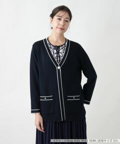 Leilian PLUS HOUSE / レリアンプラスハウス カーディガン・ボレロ | 【店舗人気】Vネックカーディガン【プラス企画】
