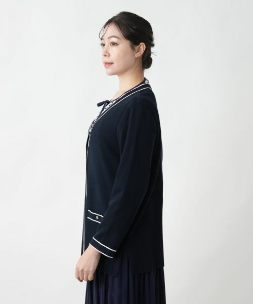 Leilian PLUS HOUSE / レリアンプラスハウス カーディガン・ボレロ | 【店舗人気】Vネックカーディガン【プラス企画】 | 詳細5