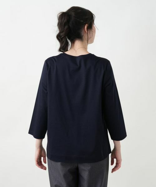 Leilian PLUS HOUSE / レリアンプラスハウス Tシャツ | 【店舗人気】刺繍クルーネックカットソー【プラス企画】 | 詳細12