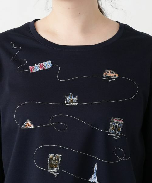 Leilian PLUS HOUSE / レリアンプラスハウス Tシャツ | 【店舗人気】刺繍クルーネックカットソー【プラス企画】 | 詳細13