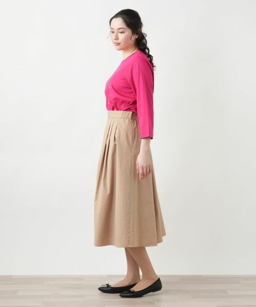 Leilian PLUS HOUSE / レリアンプラスハウス Tシャツ | 【店舗人気】刺繍クルーネックカットソー【プラス企画】 | 詳細2