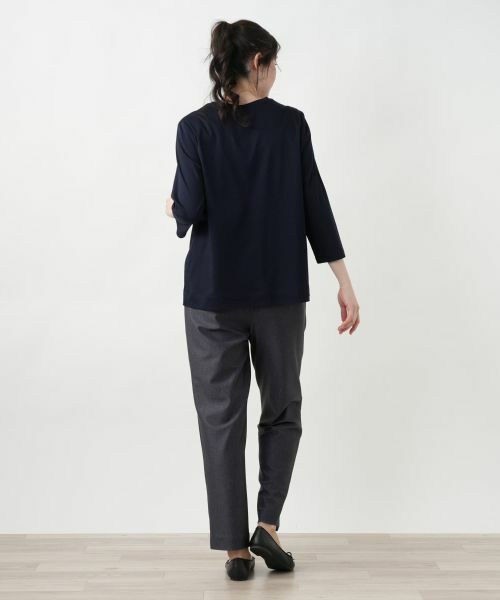 Leilian PLUS HOUSE / レリアンプラスハウス Tシャツ | 【店舗人気】刺繍クルーネックカットソー【プラス企画】 | 詳細9