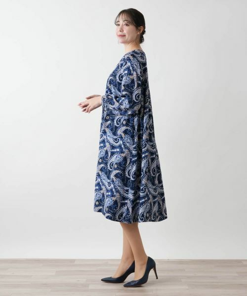 Leilian PLUS HOUSE / レリアンプラスハウス ドレス | ペイズリーワンピース【プラス企画】 | 詳細2