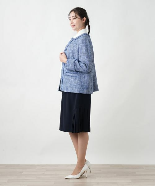 Leilian PLUS HOUSE / レリアンプラスハウス テーラードジャケット | 【店舗人気】ツイードジャケット【プラス企画】 | 詳細2