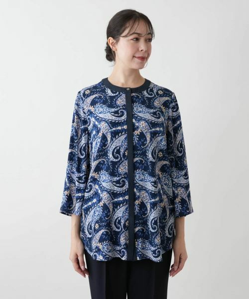 Leilian PLUS HOUSE / レリアンプラスハウス シャツ・ブラウス | 【店舗人気】ペイズリーブラウス【プラス企画】 | 詳細4